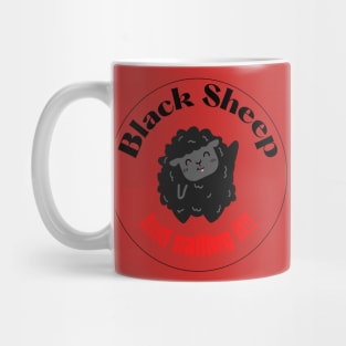 Black Sheep and nailing it design Mug